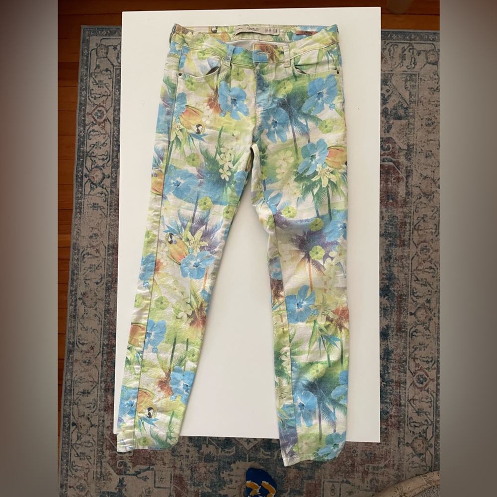 Low rise tropical pants